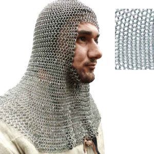 Round Ring Butted Chainmail Coif