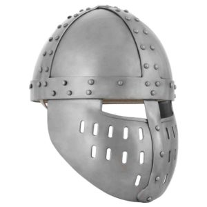 Crusader Spangenhelm with Face Guard