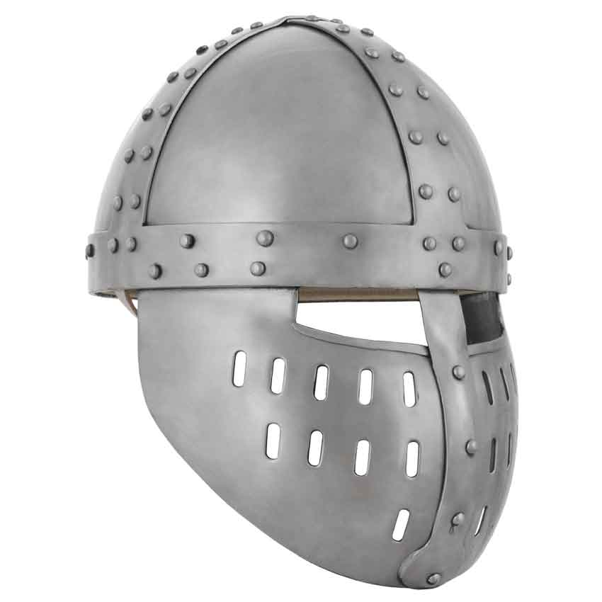 Crusader Spangenhelm with Face Guard - AB3069 - Medieval Collectibles