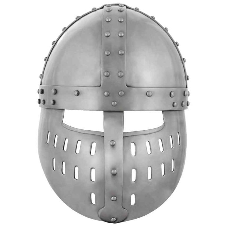 Crusader Spangenhelm with Face Guard