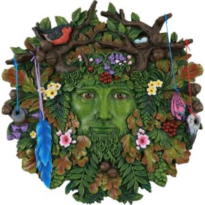 Spring and Autumn Greenman Plaque