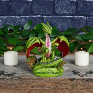 Watermelon Dragon Statue