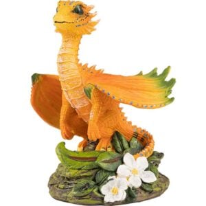 Orange Dragon Statue
