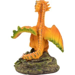 Orange Dragon Statue