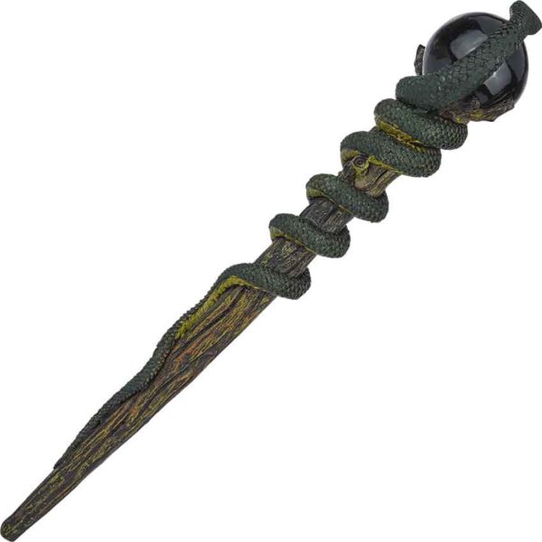 Black Orb Snake Wand