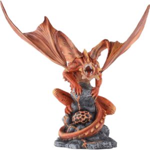 Lava Fire Dragon Statue