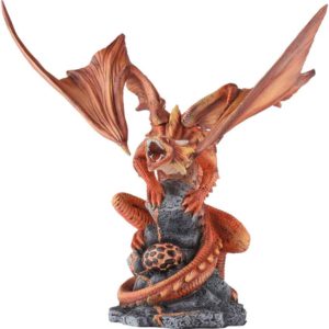 Lava Fire Dragon Statue