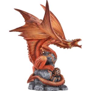 Lava Fire Dragon Statue
