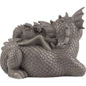 Dragon Family Garden Statue
