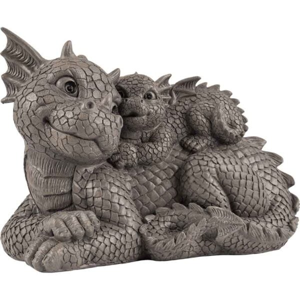 Dragon Family Garden Statue