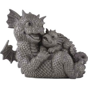 Playing Dragon Family Garden Statue