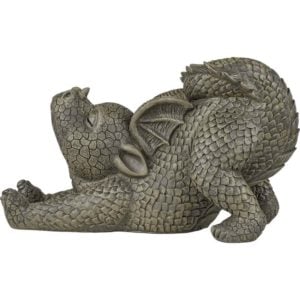 Stretching Garden Dragon Statue