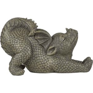 Stretching Garden Dragon Statue