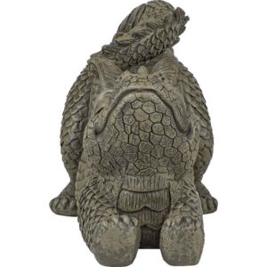 Stretching Garden Dragon Statue