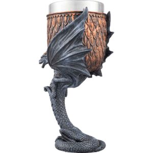 Copper Dragon Stem Goblet