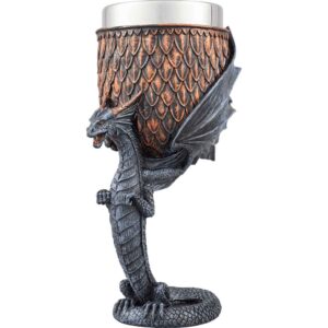 Copper Dragon Stem Goblet
