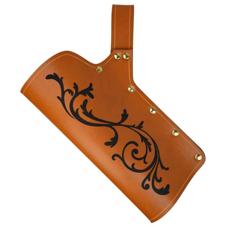 Carquois En Cuir Elven Rangers Pour LARP - Vert/Noir, Taille Unique, Reproduction