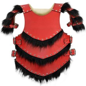 Savage Warrior Leather Armour with Pauldrons