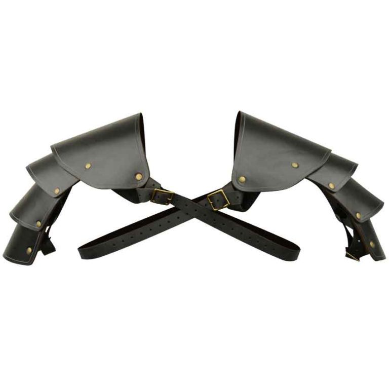 Knights Leather Spaulders