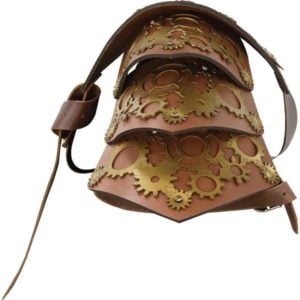 Leather Steampunk Gear Single Pauldron