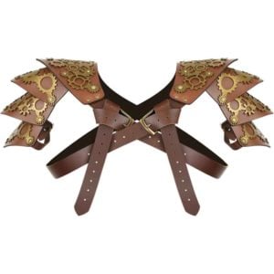 Leather Steampunk Gear Single Pauldron