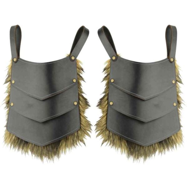 Savage Warrior Leather Tassets