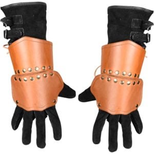 Warriors Leather Half Gauntlets