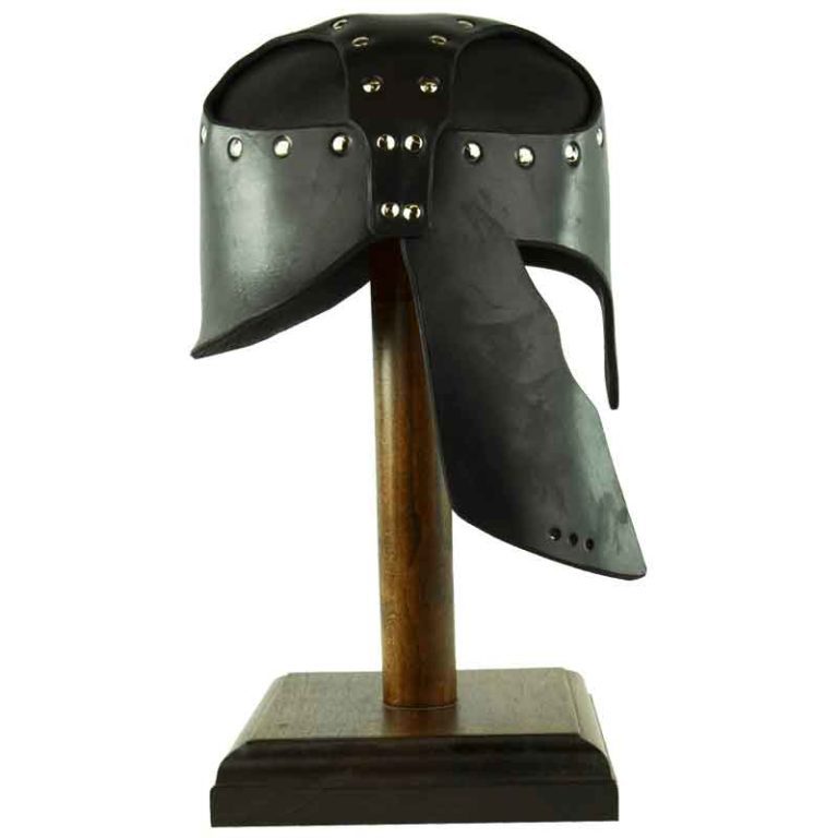 Leather Greek Helmet