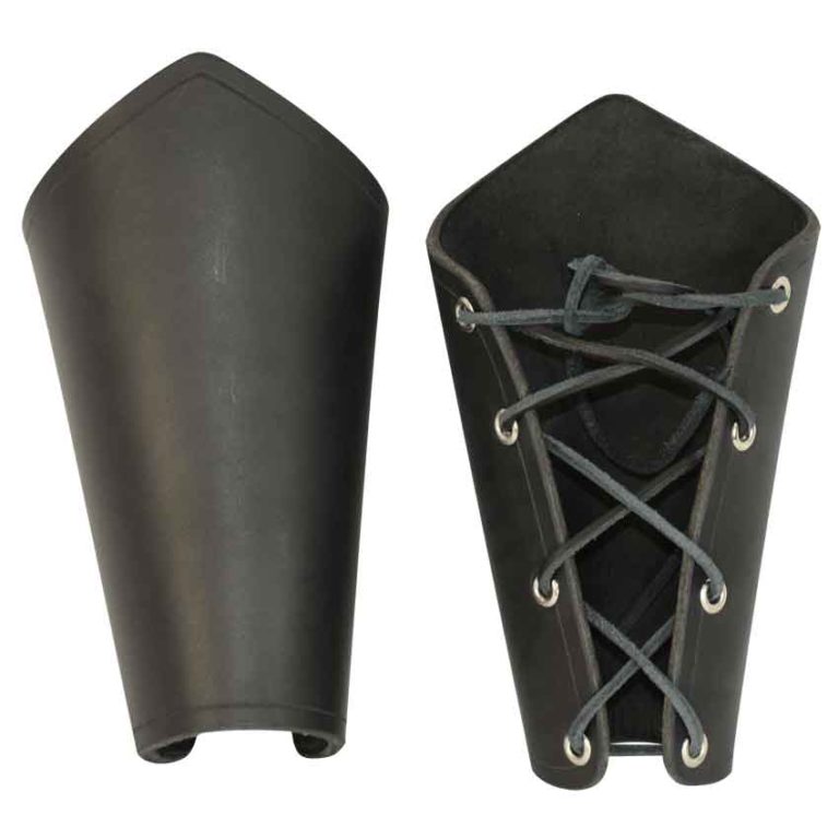 Plain Leather Arm Bracers
