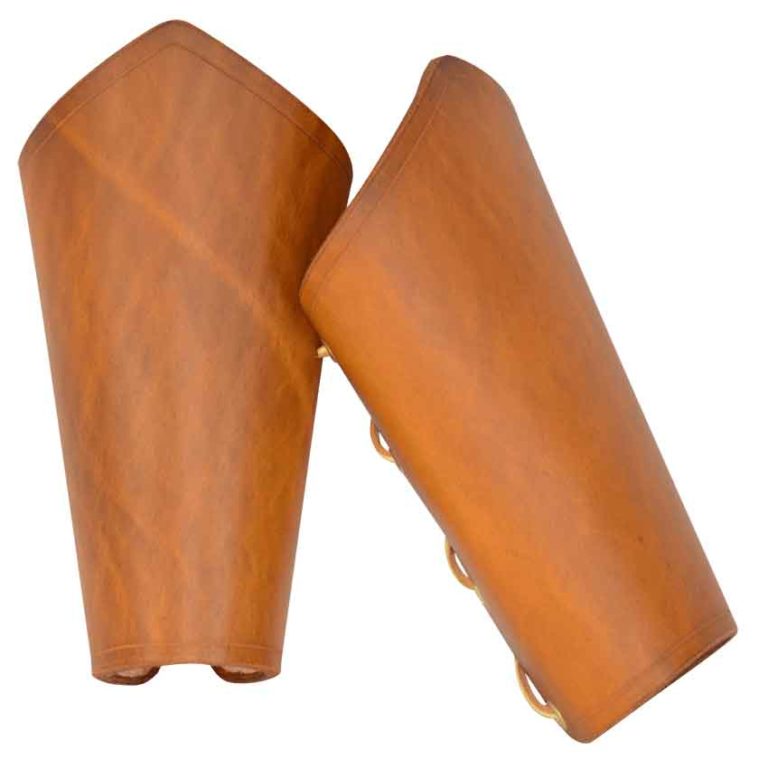 Plain Leather Arm Bracers