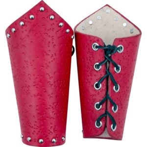 Distressed Leather Arm Bracers