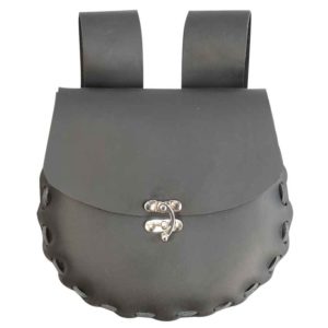 Small Gothic Leather Belt Pouch