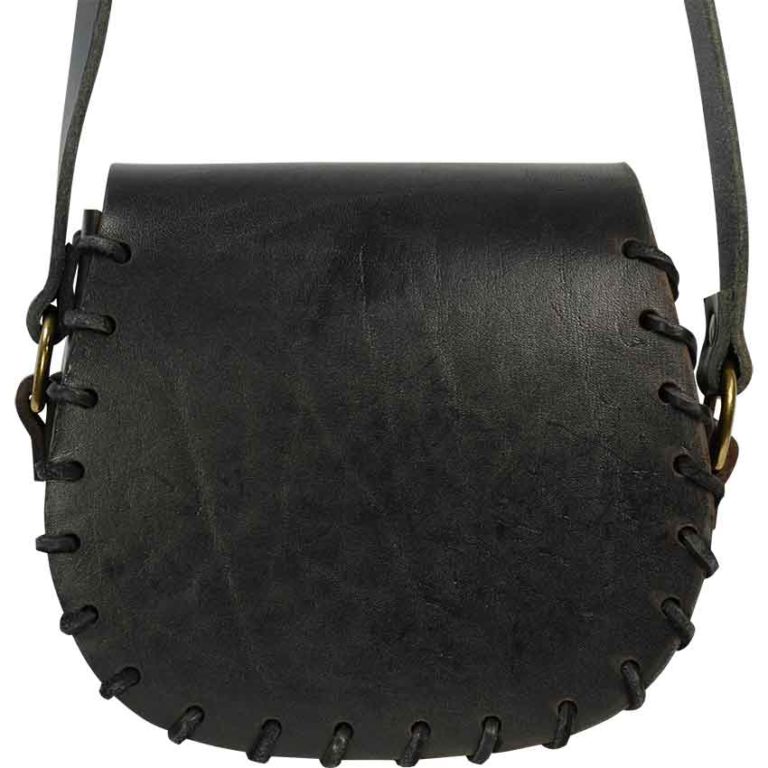 Leather Pouch with Shoulder Strap