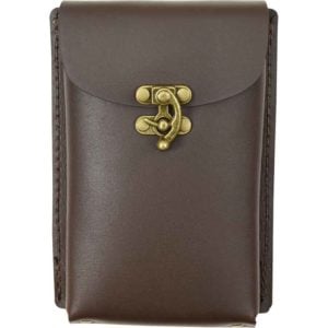 Leather Phone Holder with Clasp