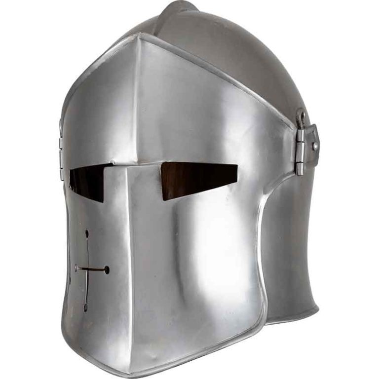 Visored Barbuta Helmet - Polished