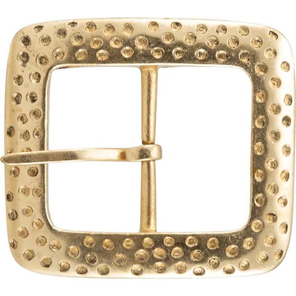 Hammered Square Brass Buckle