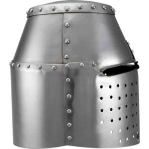 14th Century Great Helmet - Polished