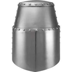 14th Century Great Helmet - Polished