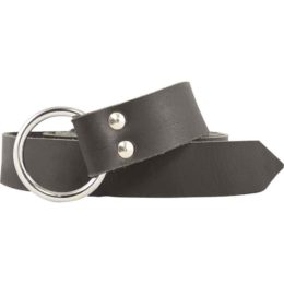 Leather Medieval Ring Belt - Black - HW-700452 - Medieval Collectibles