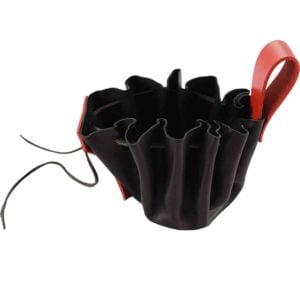 Medieval Belt Pouch with Red Trim