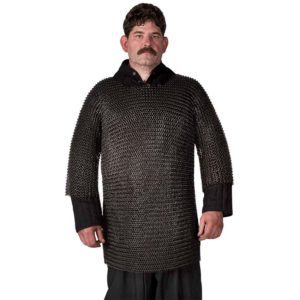 Blackened Butted Chainmail Haubergeon