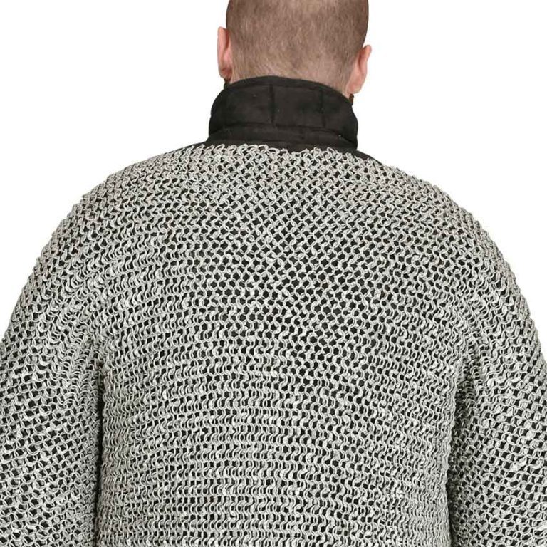 Flat Ring Wedge Riveted Chainmail Hauberk