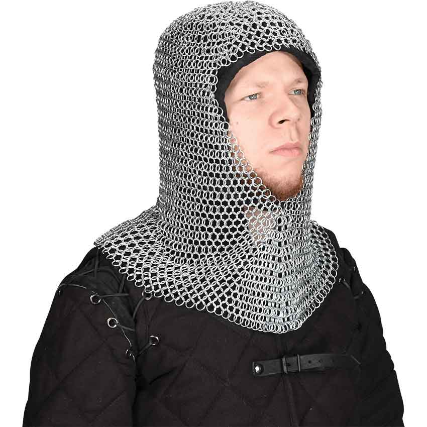 Butted Chainmail Coif - HW-700601-L - Medieval Collectibles