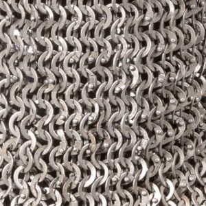 Flat Ring Round Riveted Chainmail Coif