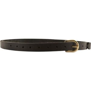 Medieval Leather Buckle Belt - Black