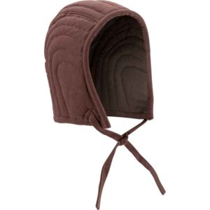 Quilted Arming Cap - Brown