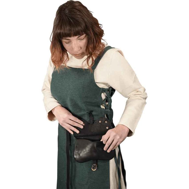 Ornate Medieval Pouch - Black