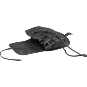 Small Merchant Leather Bag - Black