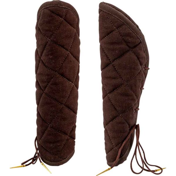 Medieval Padded Bracers - Brown