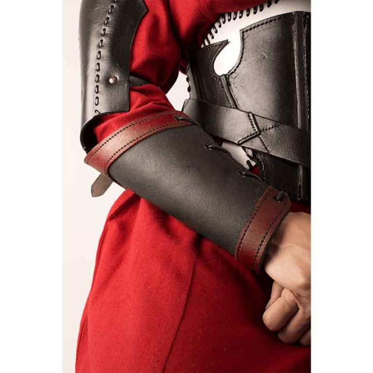 Warriors Leather Arm Bracers